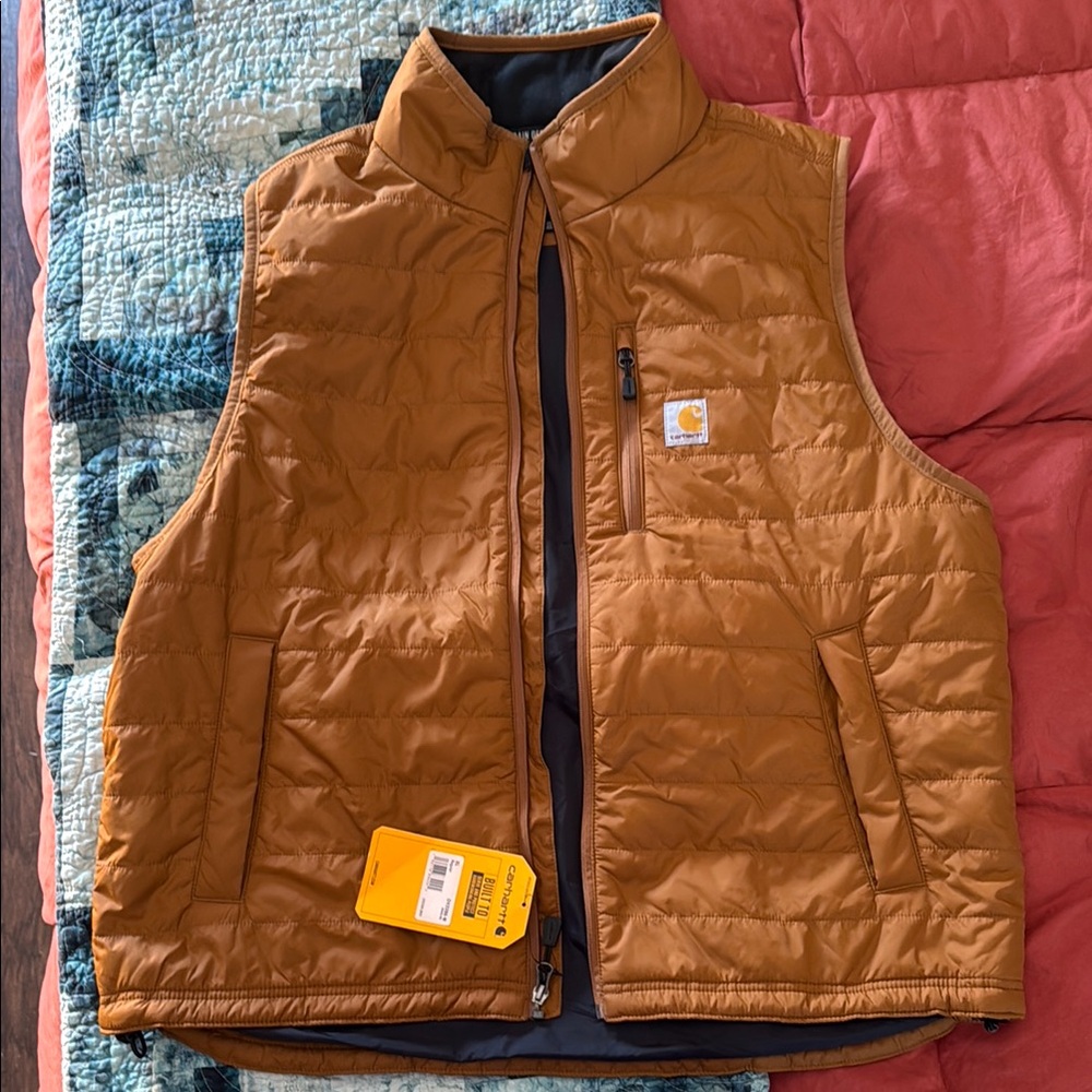 Carhartt Brown Quilted Vest
